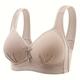 Simple Solid Push Up Bra, Comfy & Breathable Full Coverage Bra, Women's Lingerie & Underwear