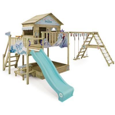Spielturm Klettergerüst Disney Quest mit Schaukel & Rutsche, Stelzenhaus mit Sandkasten, Image