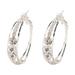 Azrian Beauty Care/Body Care Zircon Earring for Women Girls Dainty Zirconia Piercing Hoop Earrings Fashion Jewelry Valentine s Day Gifts for Women for Home Use and Travel