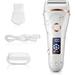 Electric Razor for Women Wet & Dry Rechargeable Cordless Painless Lady Electric Shaver Body Hair Remover for Legs Underarms and Bikini Trimmer for Women with LED Battery Life