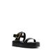 Wavy Ankle Strap Platform Sandal