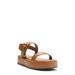 Wavy Ankle Strap Platform Sandal