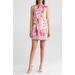 Floral Print Cotton Sateen Shift Dress