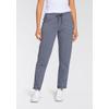 Jogginghose KANGAROOS, Damen, Gr. 44 (L), N-Gr, grau (blau, anthrazit), Sweatware, Obermaterial: 95% Baumwolle, 5% Elasthan, bedruckt, unifarben, casual, bequem knöchellang, Hosen, mit großen Taschen