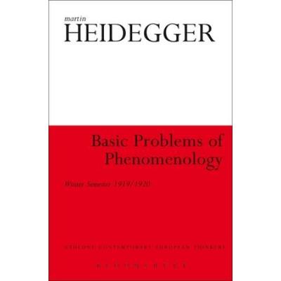 Basic Problems Of Phenomenology: Winter Semester 1919/1920