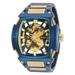 Renewed Invicta S1 Rally Diablo Automatic Men's Watch - 53mm Blue Gold (AIC-34637)