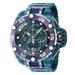 Open Box Invicta Reserve Flying Fox Swiss Ronda 8040.N Caliber Men's Watch - 52.5mm Green Purple Titanium (AIC-38734)