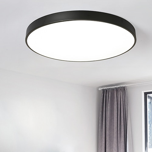 30 cm LED-Deckenleuchten dimmbare kreisförmige Design-Deckenleuchten Metall stilvolle lackierte Oberflächen moderner minimalistischer Stil Kinderzimmer Schlafzimmer Wohnzimmerleuchten 110-240 V Image