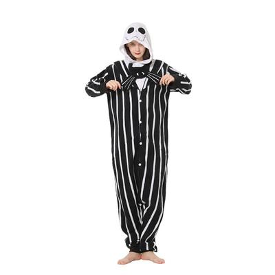 Adults' Animal Group Costume Nightwear Onesie Pajamas Carnival Costume Skeleton Reindeer Animal Onesie Pajamas Kigurumi Pajamas Cute For Men's Women's Carnival Cartoon