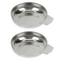 2 Pcs Stainless Steel Weighing Pan Resin Epoxy Kitchen Scale Electronic Tray Mini Trays Rack