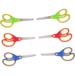 6pcs Rubber Scissors Multipurpose Scissors Work Scissor Thread Scissor Craft Scissor Kids Scissors Supplies Scissor for DIY Craft Office Scissor DIY Tool School Scissor