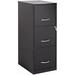 3 Drawers Modern Metal Vertical File Cabinet with Lock in Black Filing Cabinet Office Furniture Home Office Filing Cabinet