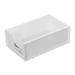 KTMGM Small Desk Organizer Stackable Organizer Drawers Clear Desk Storage Box Stacking Desktop Organizer For Office And Home(Wide Open Version White) -1 Count
