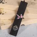 Beautiful Hand-Carved Chinese Plum Blossom Butterfly Wooden Bookmark - Perfect for School Reading and Gifts!