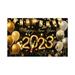 Happy New Year Party Decoration Supplies Extra Large Fabric Happy New Year Banner For New Year Year Party Decoration New Year Banner 70.86 X 45.27 Inches