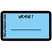 Legal Exhibit Label Stickers 7/8 x 1-1/2 inches 480 Labels per Pack (Exhibit Blue)