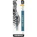 Zebra G-301 Stainless Steel Pen JK-Refill Fine Point 0.7mm Blue Ink 2-Count