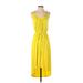 Ann Taylor Casual Dress - Midi: Yellow Dresses - Women's Size X-Small