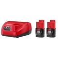 Milwaukee 48-11-2432P - M12 Redlithium 12V 3.0Ah Li-Ion Battery and Wall Charger