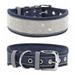 Dog Collar for Large Dogs Rhinestones Dog Collar Bling Girl Dog Collars for Medium Dogs Adjustable Suede Reflective Wide Dog Collars