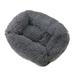 Dnyelq Home Textiles Plush Dog Bed Soothing Dog and Cat Bed Soft and Fluffy Cuddle Pet Mat Self-Warming Puppy Bed Machine Washable Cushions Polyester