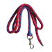 kesoto Horse Lead Rope Braided Horse Leash Rope Equestrian Lead Rope Attach to Halter or Harness Horse Leading Rope with Bolt Snap 3meters Red and Blue