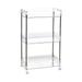 VIVAWM Transparent Rolling Storage Trolley Laundry Room Organizer 3 Tier Mobile Shelving Unit Bathroom Organizer Rolling Utility Trolley For Kitchen Bathroom