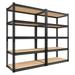 Homehours 72 H Heavy Duty Shelving Adjustable 5 Tier Metal Shelves 2000LBS for Warehouse Pantry Basement 72 H x 35.5 W x 15.8 D 2 Pack