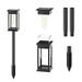 Solar Lights Outdoor 2 Pack Super Bright Over 12 Hours Solar Lights Outdoor Waterproofs Clear Shade Solar Garden Solar Lights For Outside Yard Walkway