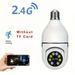 HD 1080P Indoor Wifi E27 Bulb Camera 2.4/5G Dual Frequency IP Camera Support Alex And Google Home Smart Home Security Video Surveillance Network PTZ Camera Support Two-Way Audio Motion Detection An