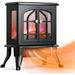 Airchoice Electric Fireplace Heater Infrared Space Heater with 3s Fast Heating 1500W 750W 2 Modes 3D Flame Effect Overheat Protection Upgraded 3 Sides Wider View Quiet Freestanding Stove