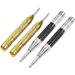 4 Pieces Automatic Center Punch 5 Inch 6 Inch Spring Automatic Centre Hole Punch with Adjustable Tension Window Spring Punch Hand Tool