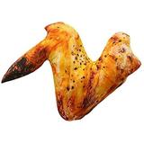 Plush Food Toys Simulation Shrimp Realistic Cute Food Meat Neck Protective Pillow Throw Cushionï¼ŒGrilled Chicken Wings