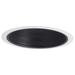 Nora NTM-30OV Black Stepped Baffle With Oversize White Plastic Ring