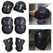 Windfall Sports Protective Gear 6Pcs Elbow Knee Wrist Pads Sports Skating Rollerblading Protective Guard Brace - M size