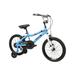Duzy Kids Bike 18 Inch with Dual Handbrakes Quick Assembly Training Wheels and Fold Out Pedals in Blue