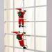 1pc Christmas Pendant Decoration Climbing Santa Claus Window Decoration Santa Claus Climbing Ladder Christmas Decoration Props Room Decor Home Decor Holiday Decor Festivals Decor Front Door Decor