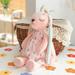 For Children Kids Gifts Plush Pillow Home Decoration Stuffed Animal Sofa Cushion Soft Plush Rabbit Stuffed Doll Long Ears Rabbit Doll Bunny Plush Doll Rabbit Plush Toy PINK 45CM