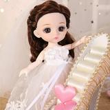Toy Deals 6inch Mini Doll 13 Movable Joint Girl Baby Big Eyes Beautiful DIY Toy Doll With Clothes Dress Up Fashion Doll Gifts for Kids