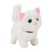 Jhomerit Electric Plush Toys Electric Plush Toy Walk Will Call Will Move Machine Simulation Plush Toy Cat Pet Children s Gift (White)