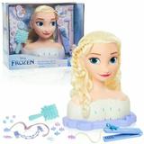 Frozen 2 Deluxe Elsa the Snow Queen Styling Head 17-pieces Officially Licensed Kids Toys for Ages 3 Up Gifts and Presents