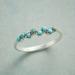 Mermaid Kiss Ring - Reconstituted Turquoise Bubble Cave Jewelry for Brides and Gifts