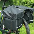 Uhuya Bike Trunk Bag Bike Rear Rack Bag Waterproof Bike Rack Bag Super Stable and Large Pocket for Bicycle Travel/commuting with Covered Bicycle Back Stand Bag Black
