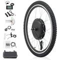 24 in Electric Bicycle Conversion Kit Front Wheel Ebike Motor Tire 48V 1000W