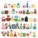 Super Mary Action Figures Toys 48 Pcs/Set Mario Bros Action Figures Super Mary Princess Mushroom Mario Toys Series Characters Collectibles Cake Decoration Party Supplies Gifts for Kids Fans