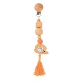 Wood Teether Baby Bed Hanging Rattles Toy Make Noise Bird Elephant Shape Crochet Beads Bracelet Pram Clip Baby Rattle