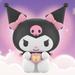 Sanrio Blind Box Electric Fan Kawaii Cartoon Anime Kuromi Fan Ornaments Kuromi PVC Figure Fan Mystery Box Collectable Toys Gifts