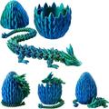 3D Printed Dragon Egg Mystery Crystal Dragon Egg Fidget Toys Surprise Articulated Crystal Dragon Eggs with Dragon Inside