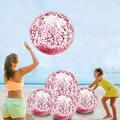5 Pack Sequins Beach Balls Pool Toys Balls 16 Inch 24 Inch Glitters Inflatable Clear Beach Ball Swimming Pool Water Beach Toys Summer Outdoor Party Favors for Kids Adults