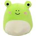 1 Pcs Cute Frog Plush Toy 3D Frog Plush Stuffed Toy Frog Stuffed Animal Green Frog Plush Toys Pillow Soft Lumbar Back Cushion Gift for Kids Toddlers